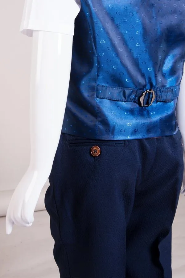 MAX - Childrens Royal Blue Three Piece Suit | Marc Darcy