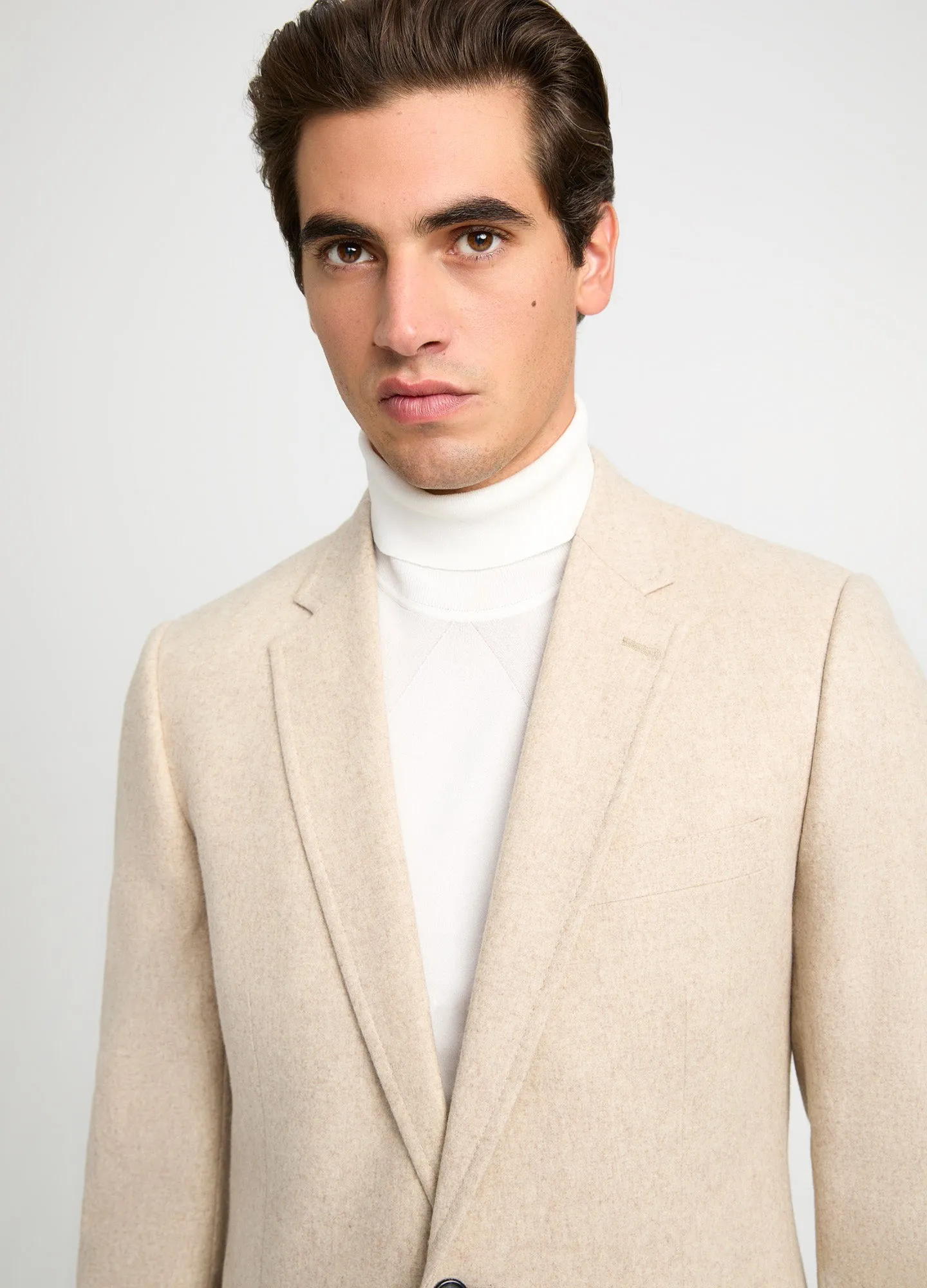 Melton Blazer Oatmeal