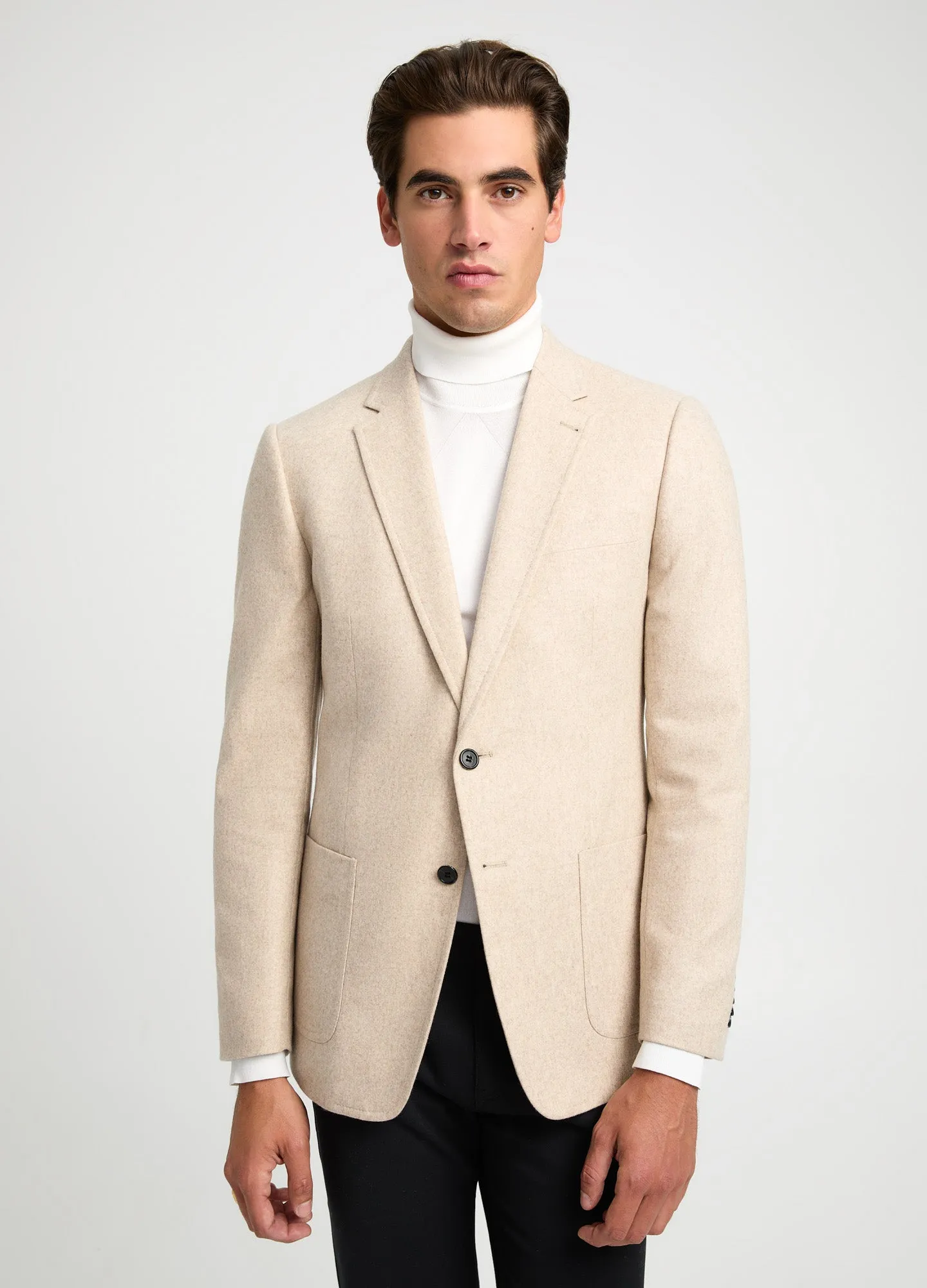 Melton Blazer Oatmeal