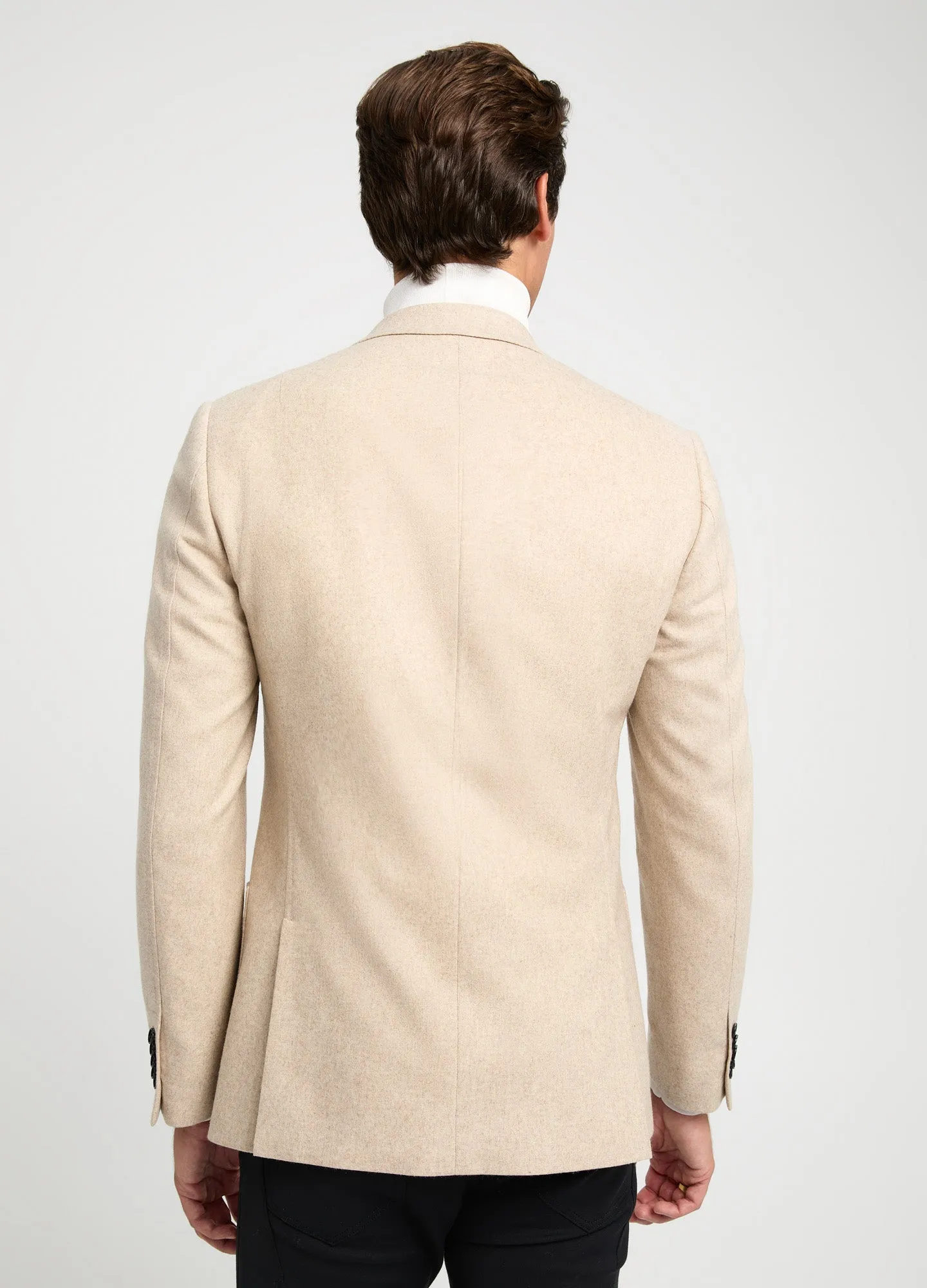 Melton Blazer Oatmeal