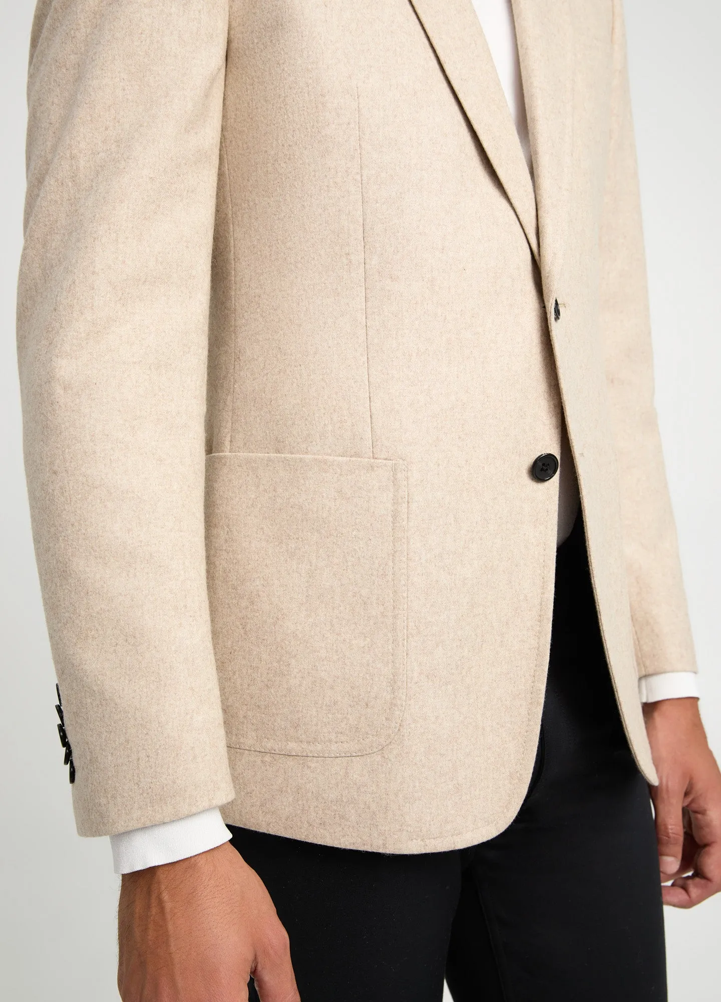 Melton Blazer Oatmeal