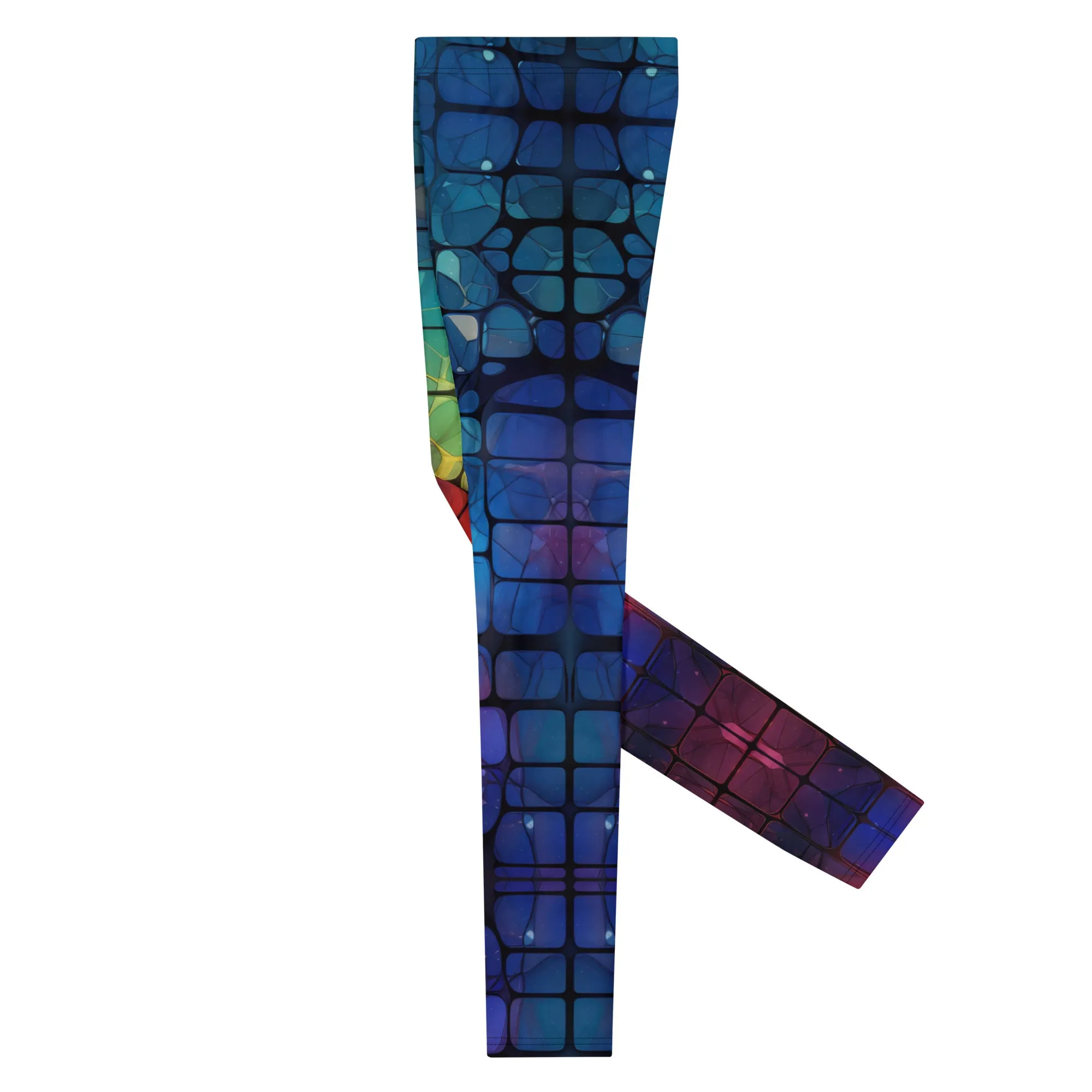 Men's Leggings, Rainbow, Abstract, Multicolor