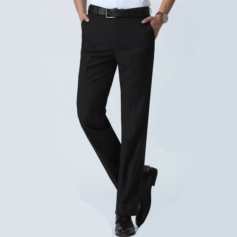 Men's Slim Fit Dress Pants Office Trousers Business Classic