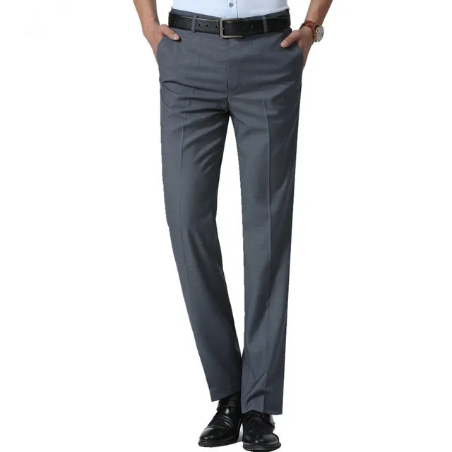 Men's Slim Fit Dress Pants Office Trousers Business Classic