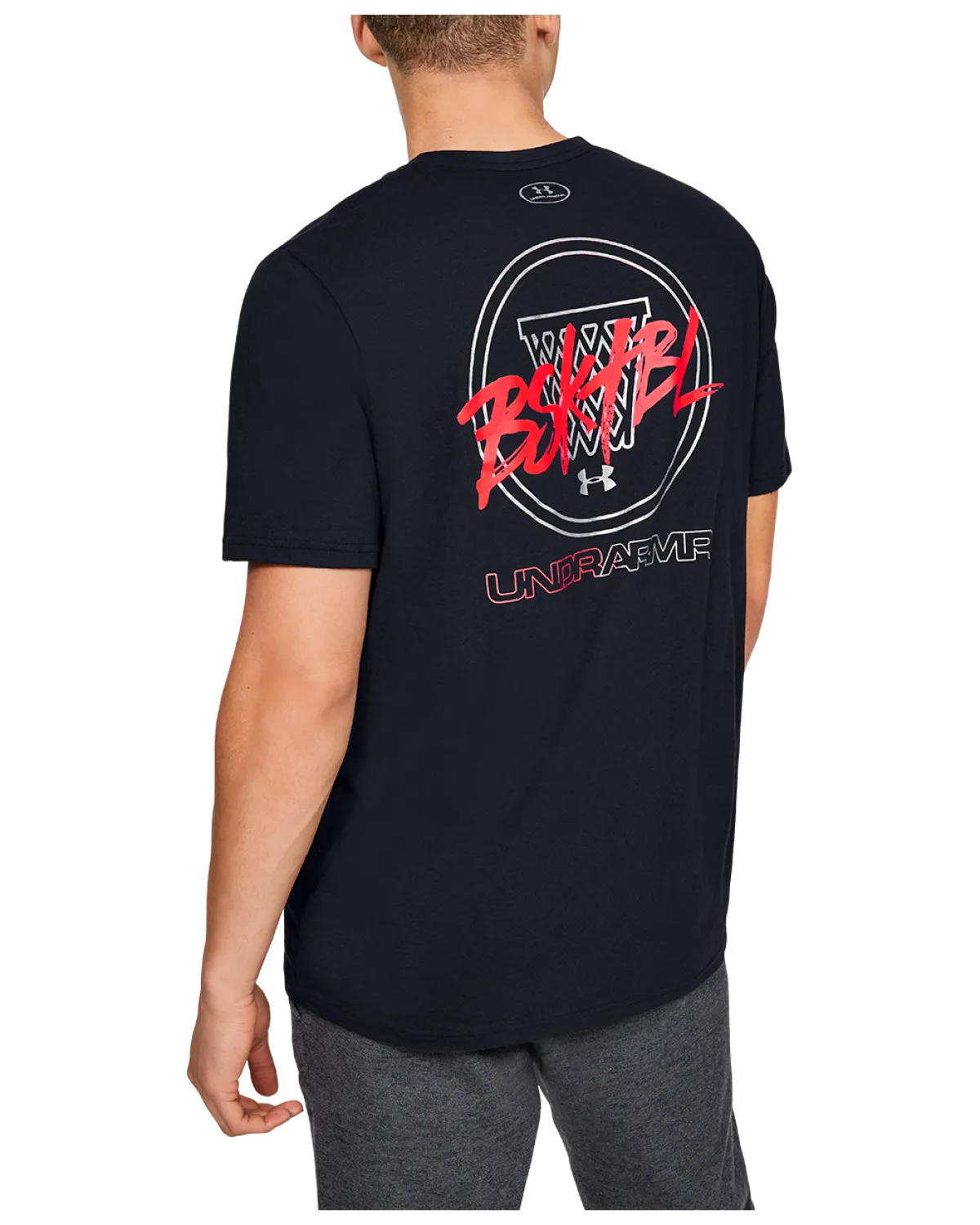 Men's UA Basketball Script T-Shirt 1347747-001