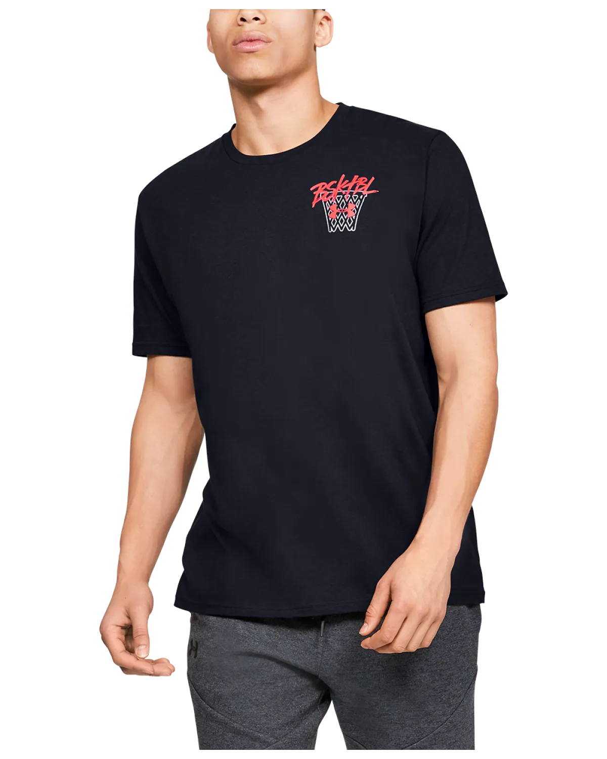 Men's UA Basketball Script T-Shirt 1347747-001