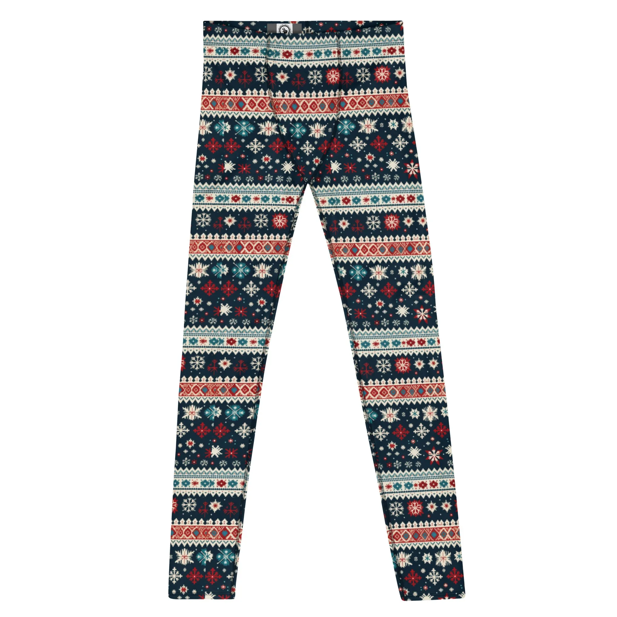 Men's Ugly Christmas Holiday Leggings - Festive, Fun, and Ready to Make a Statement