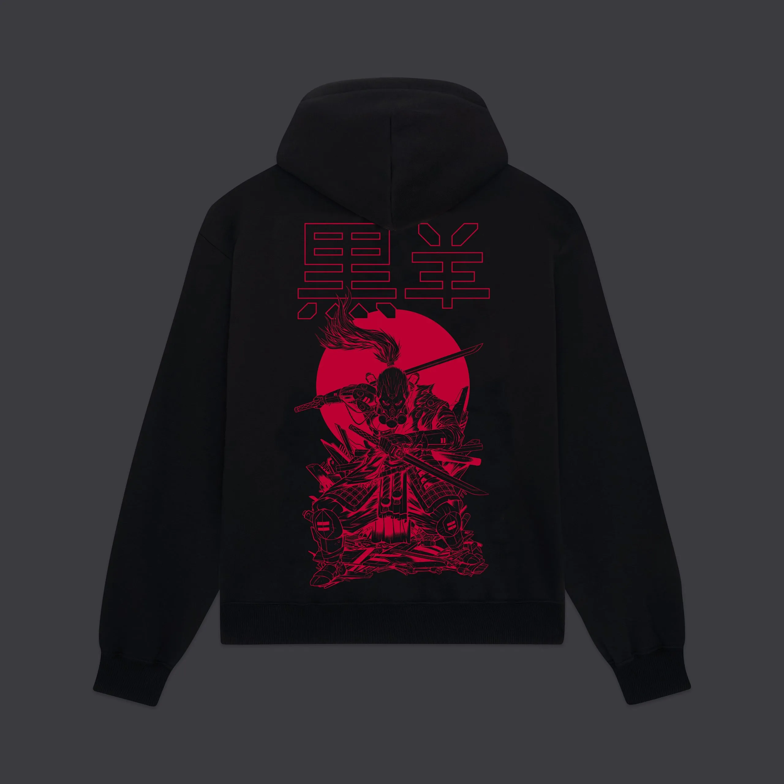 Miyamoto Musashi Outline Hoodie Black