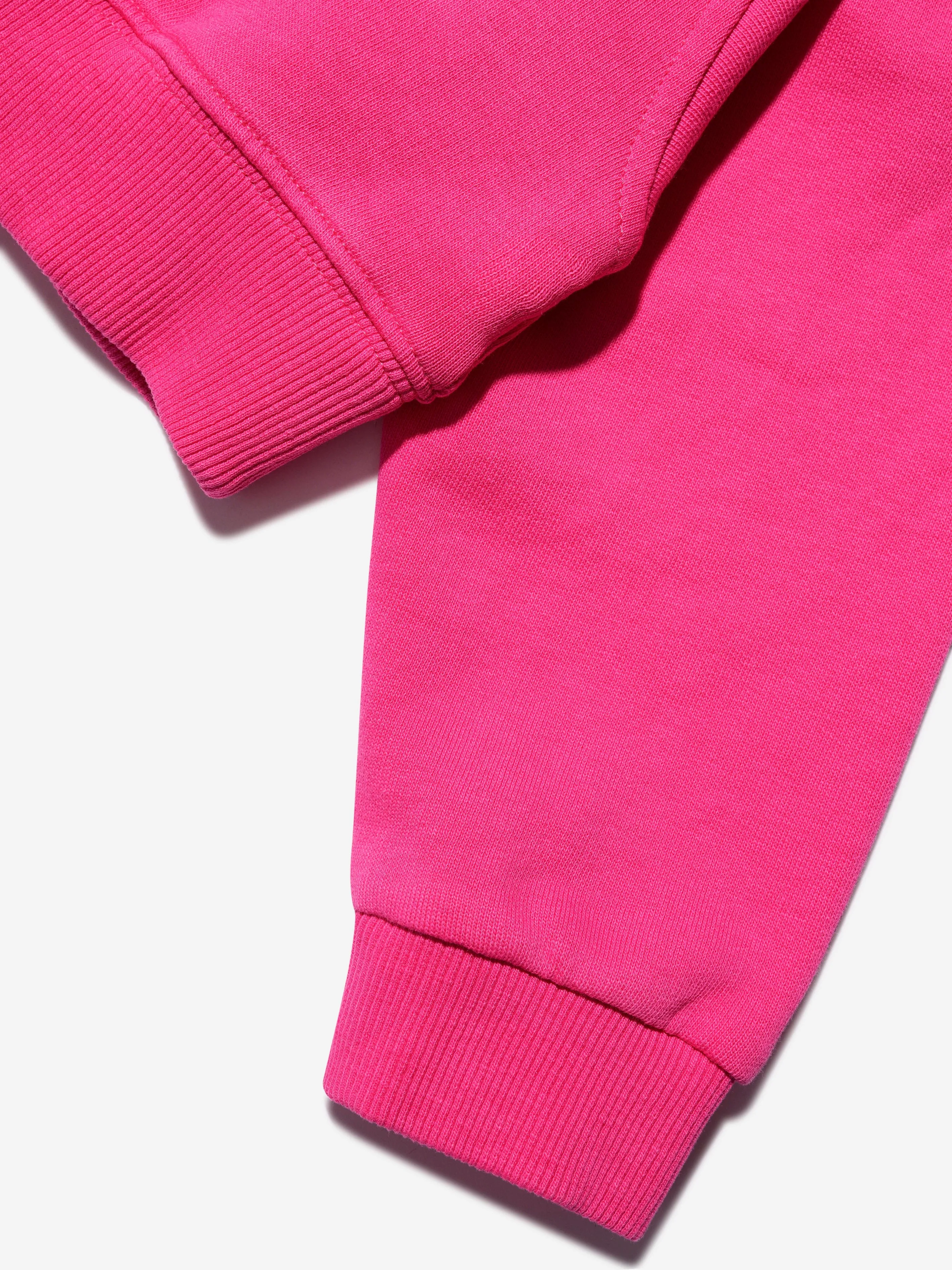 MM6 Maison Margiela Girls Cropped Logo Sweatshirt In Pink