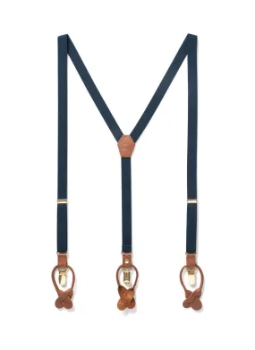 Navy Baby - Skinny Navy Suspenders