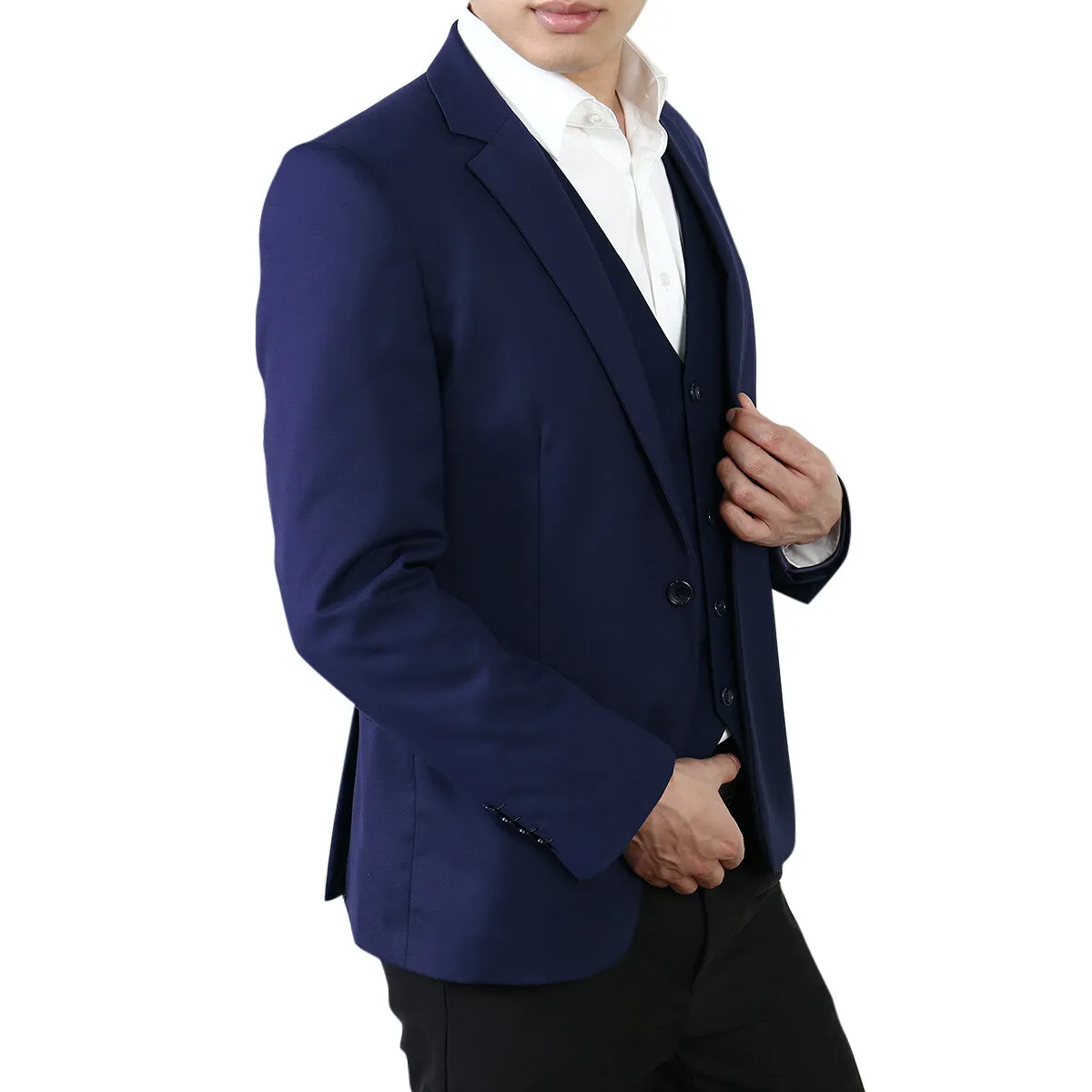 Navy Casual Blazer Slim Fit Business Blazer