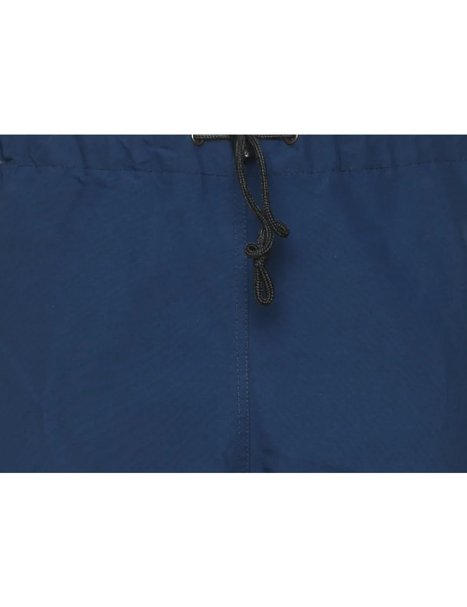 Navy Nylon Waterproof Trousers - W32 L29