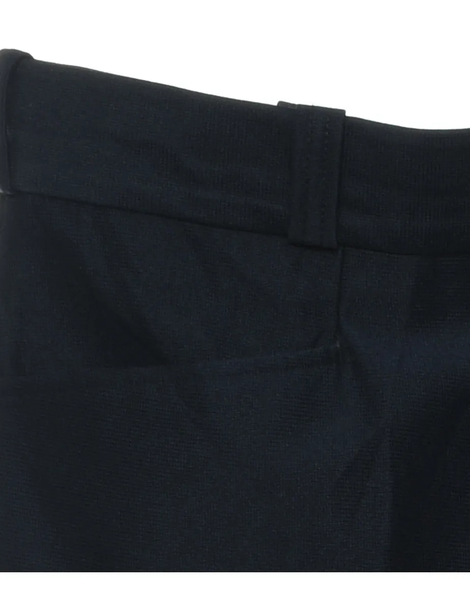 Navy Straight-Fit Trousers - W36 L32