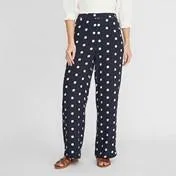 Navy/Off White Maxi Spot Trouser