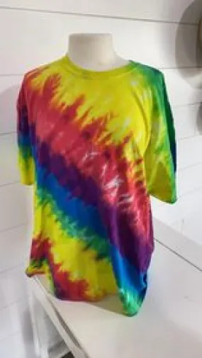 Neon Diagonal Tie Dye T-Shirt