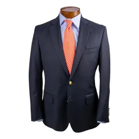 New Andover Fit 100% Wool Basket Weave Navy Blazer