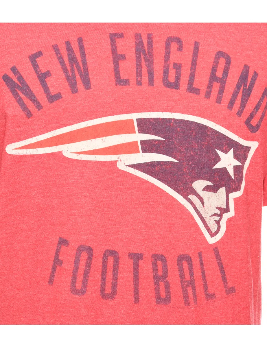 NFL Patriots Red Sports T-shirt - M