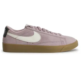 Nike Blazer Low Sd AV9373 Suede Womens Trainers Plum Chalk Sail Oil Grey - UK 4