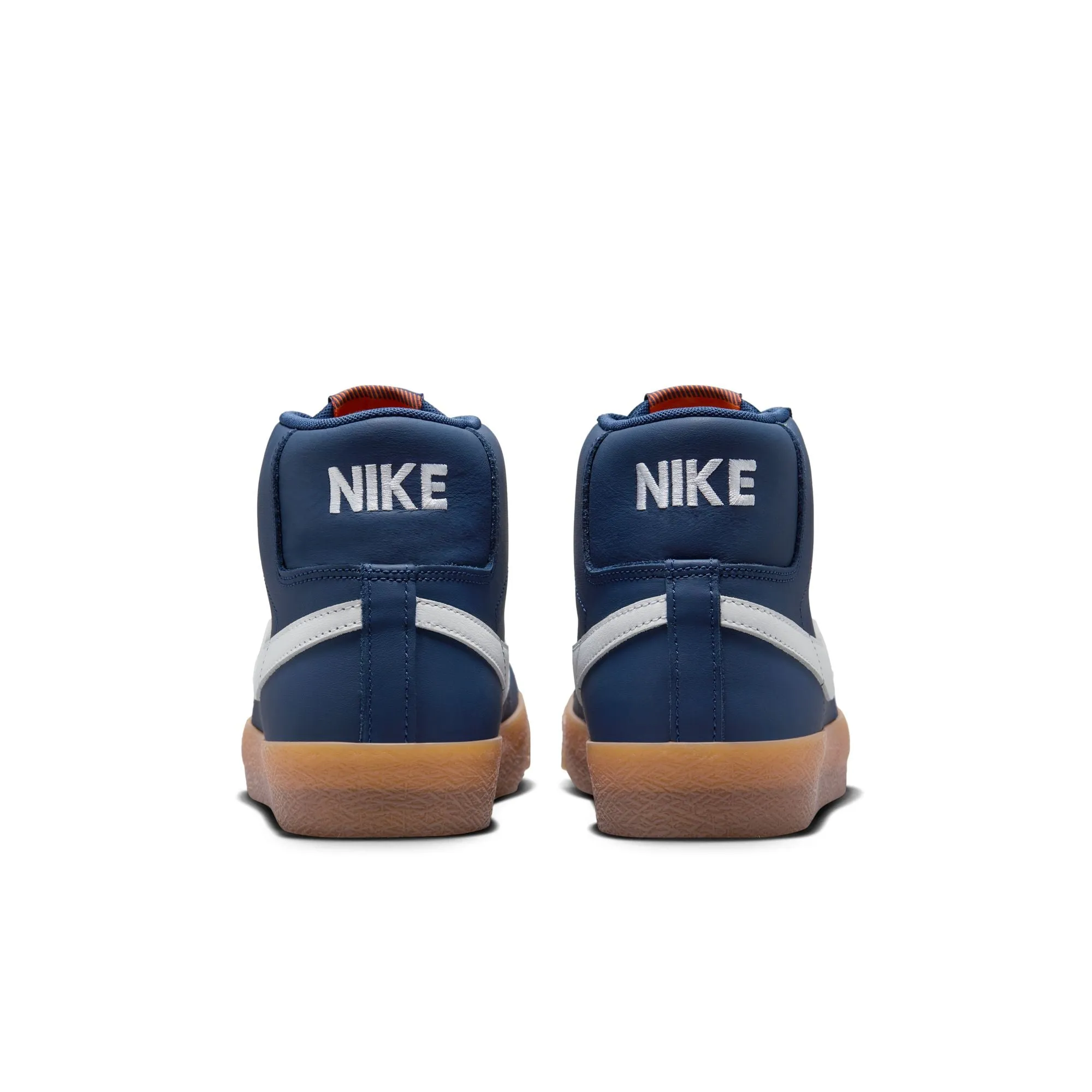 Nike SB Zoom Blazer Mid Skate Shoes-'Orange Label' Navy/Gum