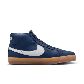 Nike SB Zoom Blazer Mid Skate Shoes-'Orange Label' Navy/Gum