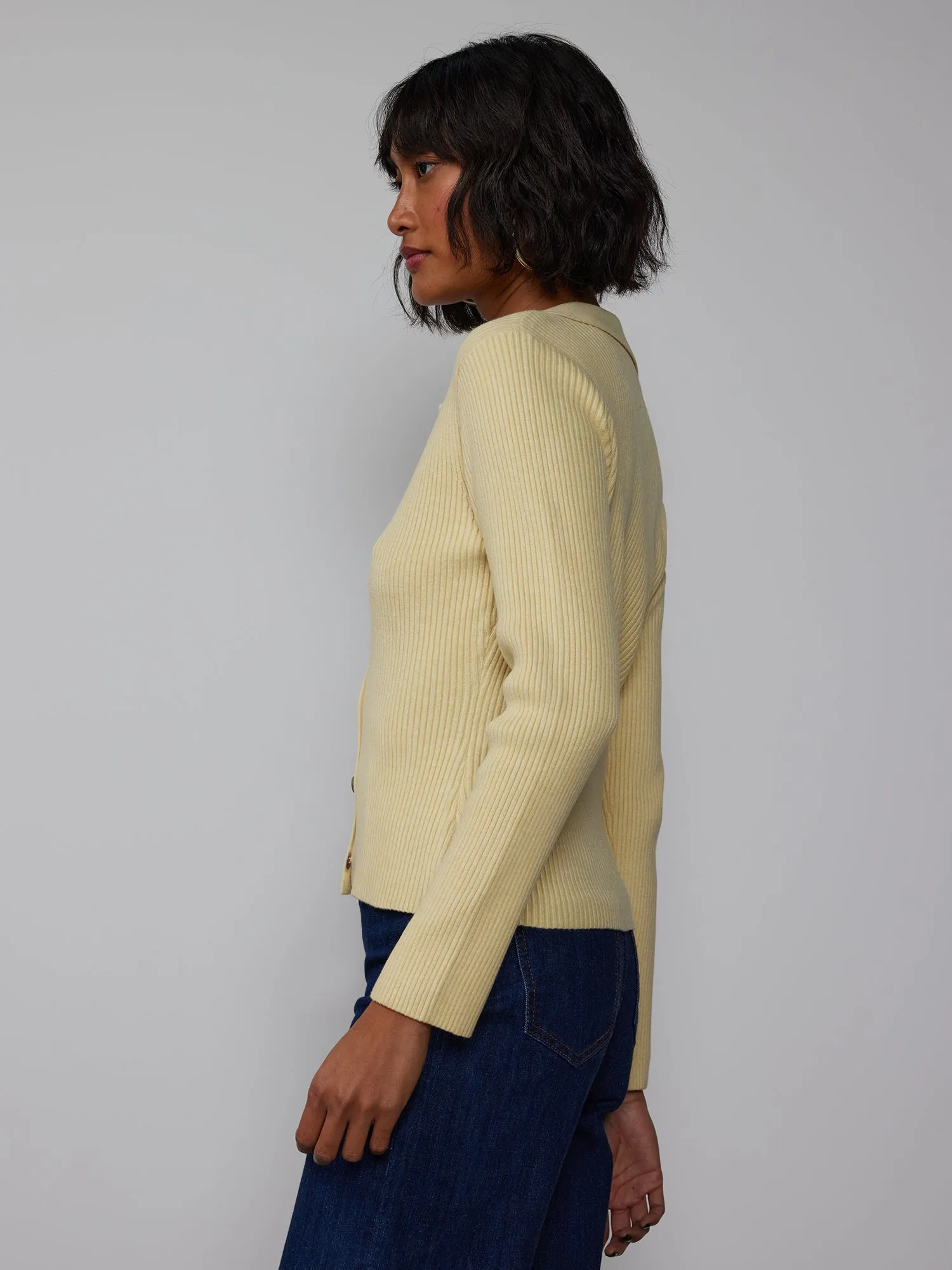 Notch Collar Cardigan