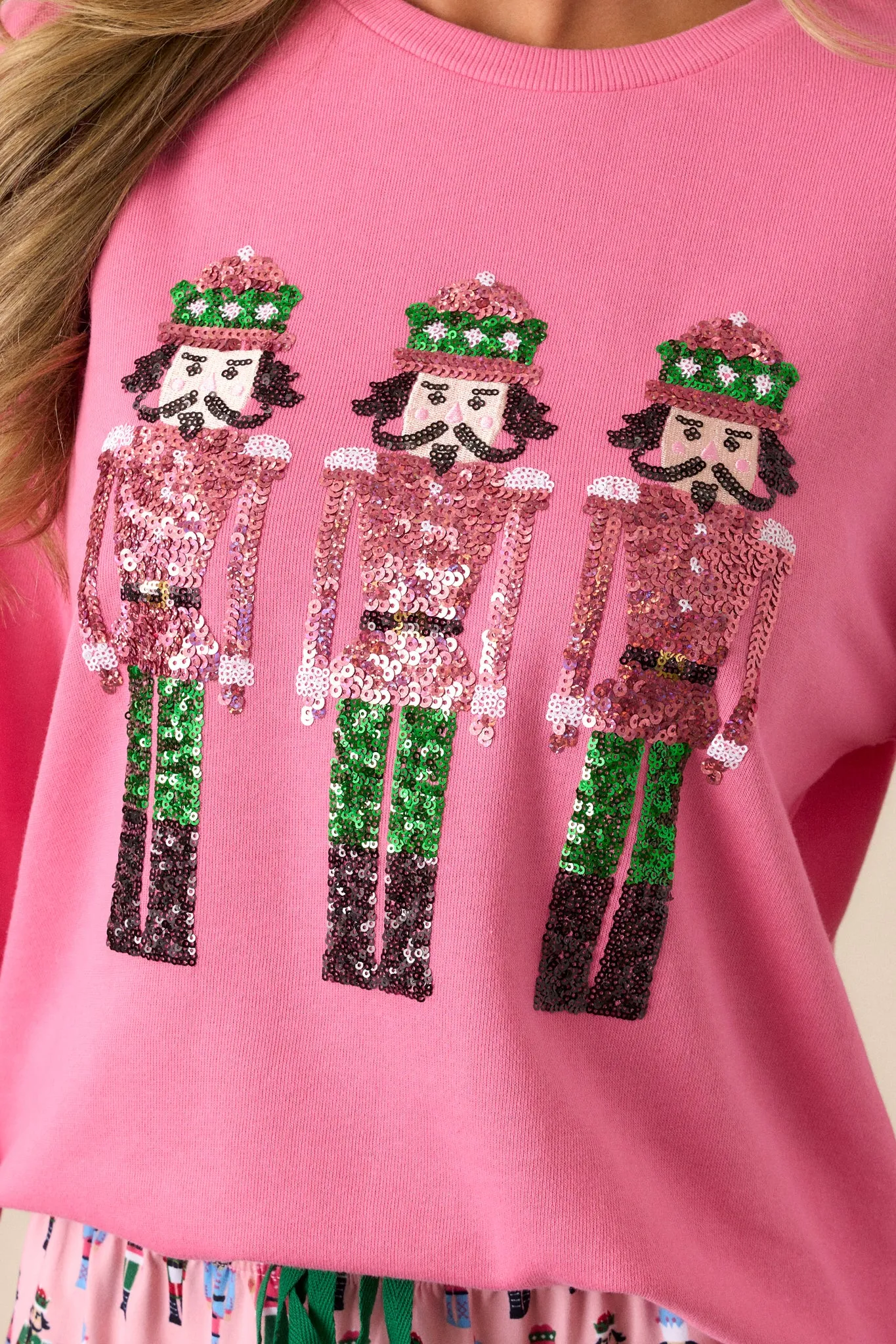 Nutcracker Joy Pink Sweatshirt