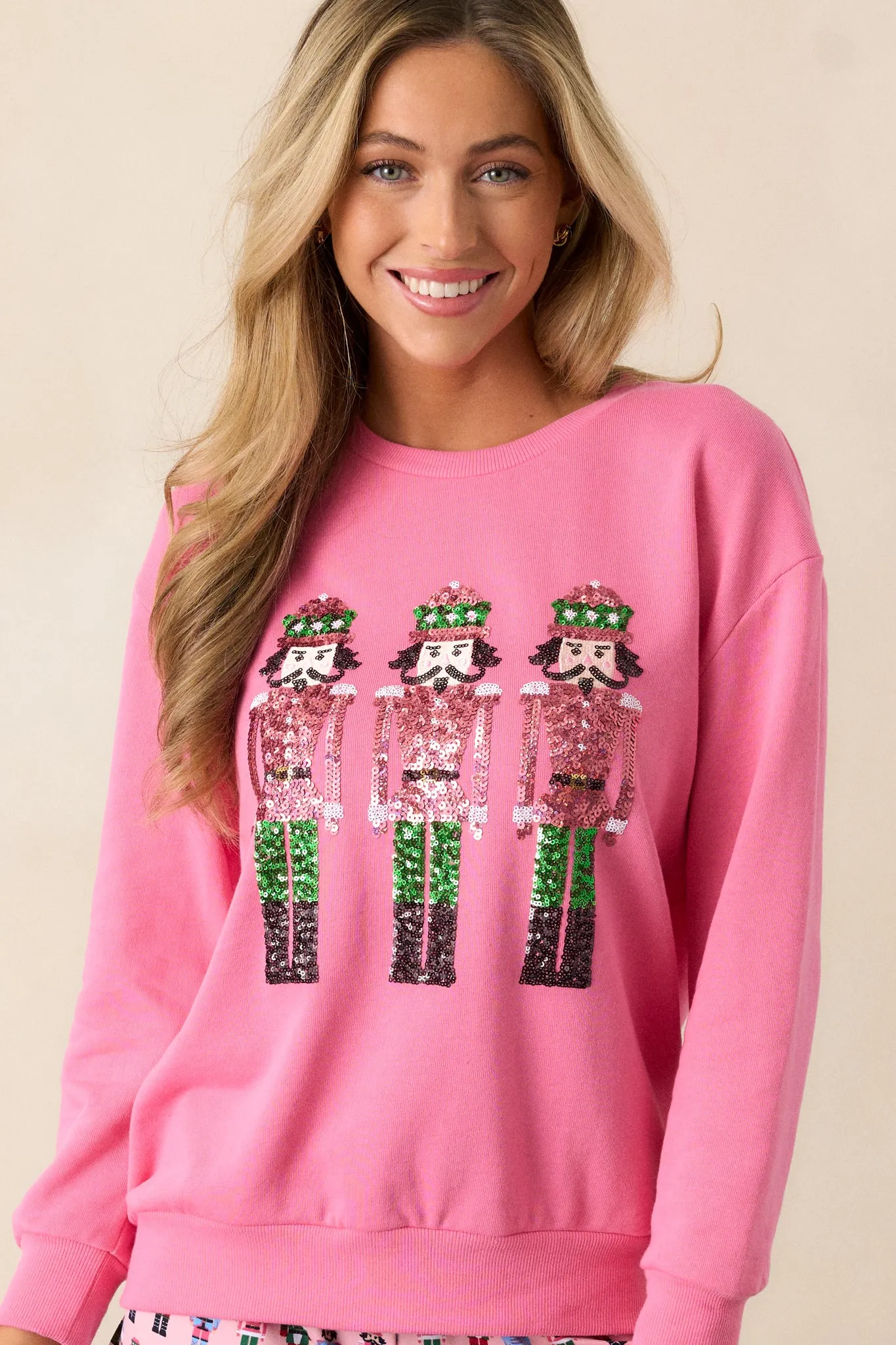 Nutcracker Joy Pink Sweatshirt