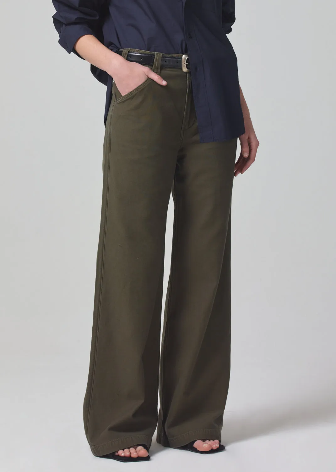 Paloma Utility Trouser in Tea Leaf