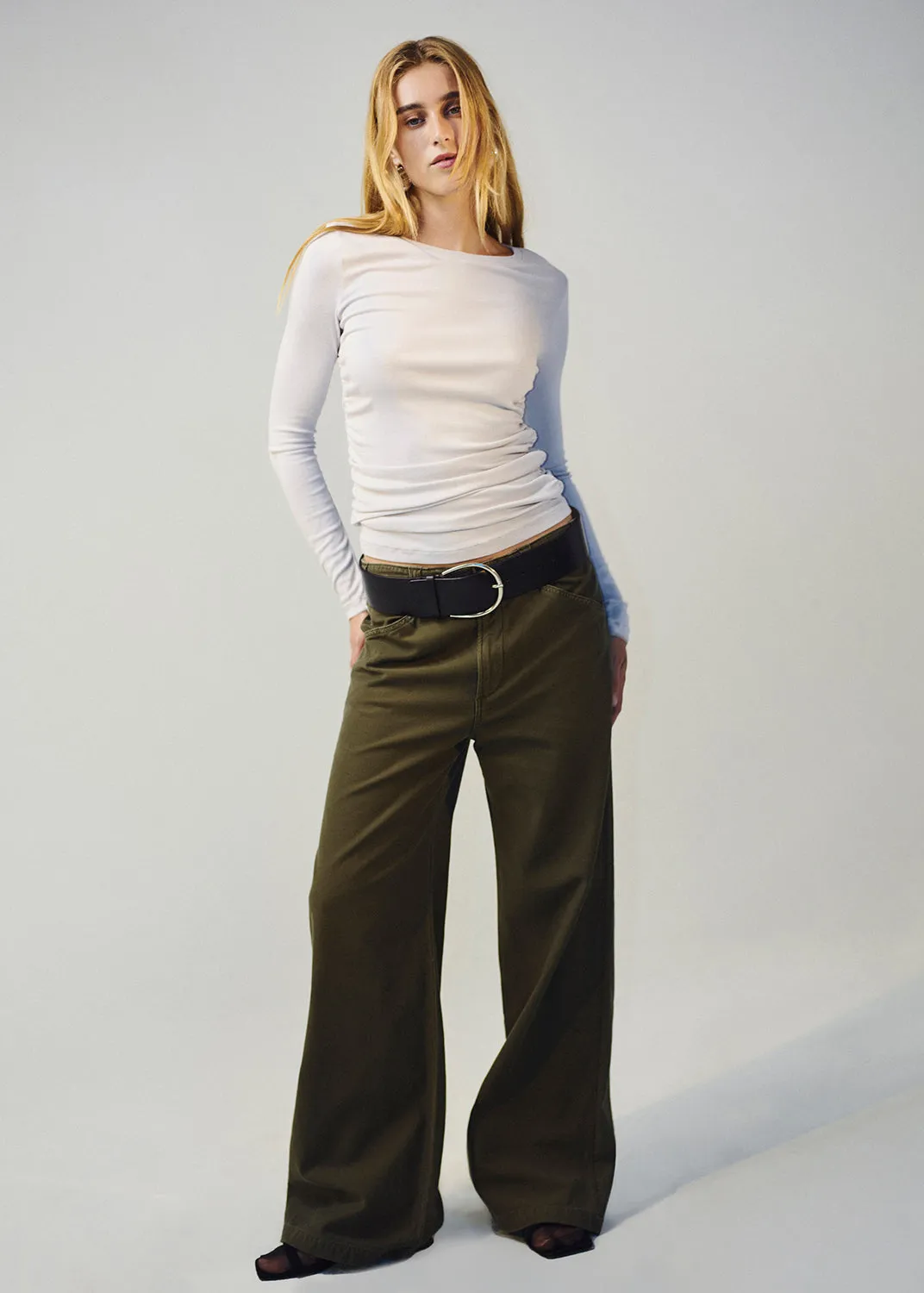 Paloma Utility Trouser in Tea Leaf