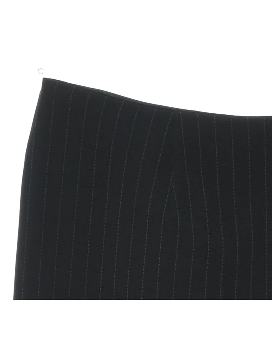 Pinstriped Black Classic Trousers - W31 L28