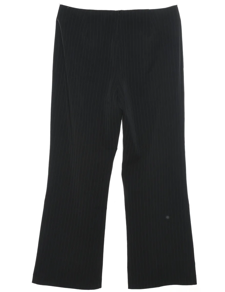 Pinstriped Black Classic Trousers - W31 L28