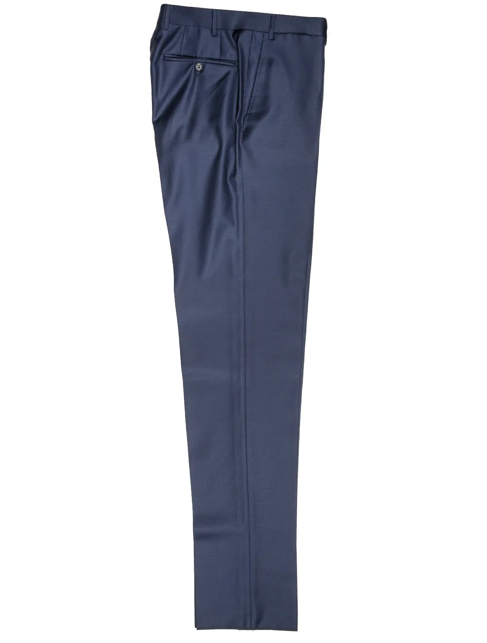 Plain Wool Trousers French Navy