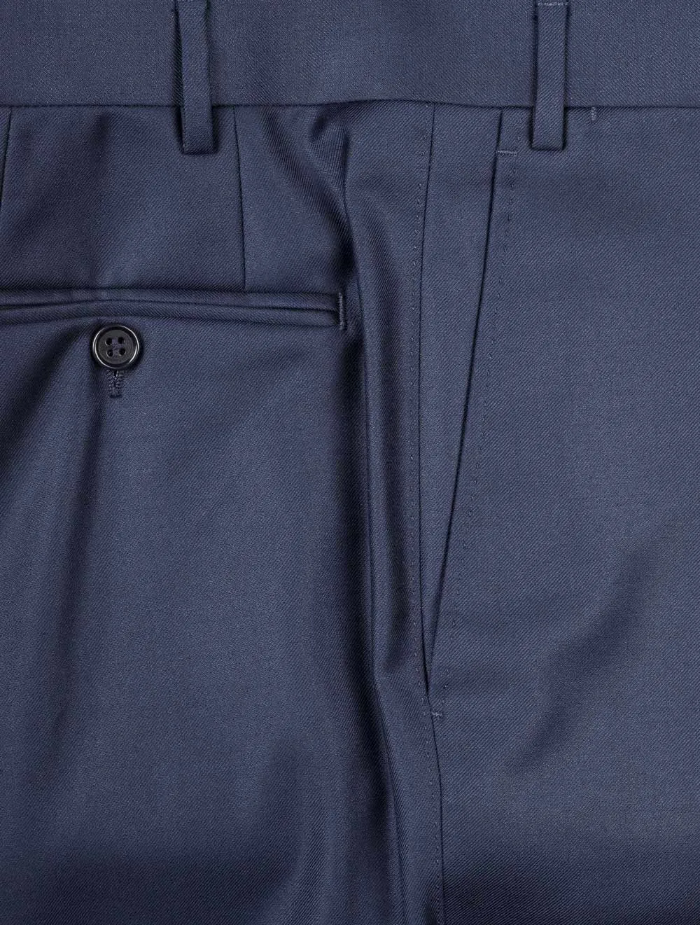 Plain Wool Trousers French Navy