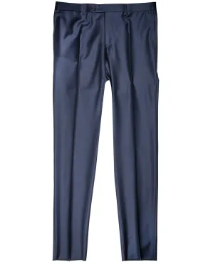 Plain Wool Trousers French Navy