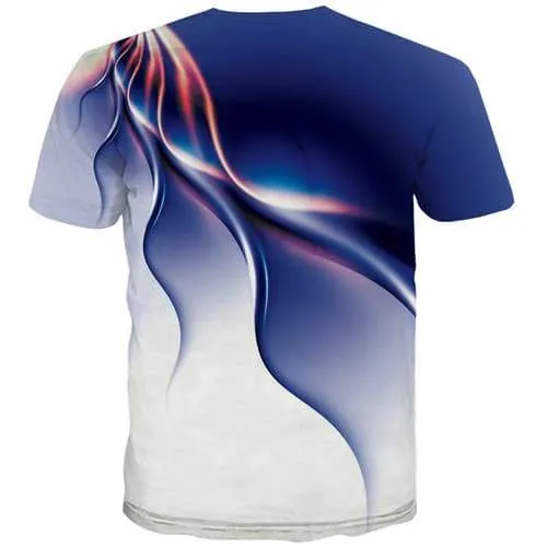 Psychedelic T shirts Men Graphic Shirt Print Line T-shirts 3d Image Tshirts Casual Stripe Tshirts Novelty Short Sleeve summer