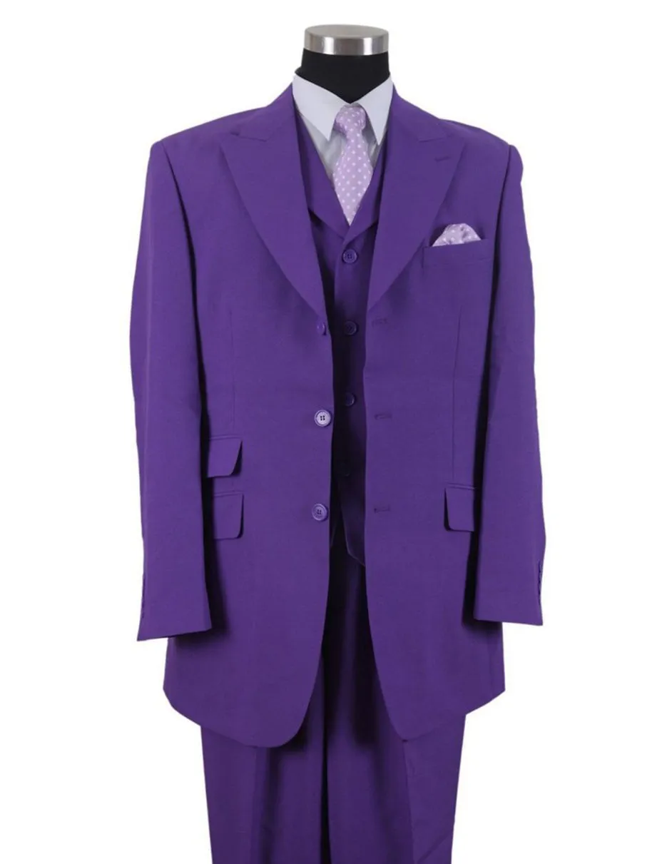 Purple Prom Suit - Purple Prom Outfit - Purple Prom Peak Lapel  Tuxedo