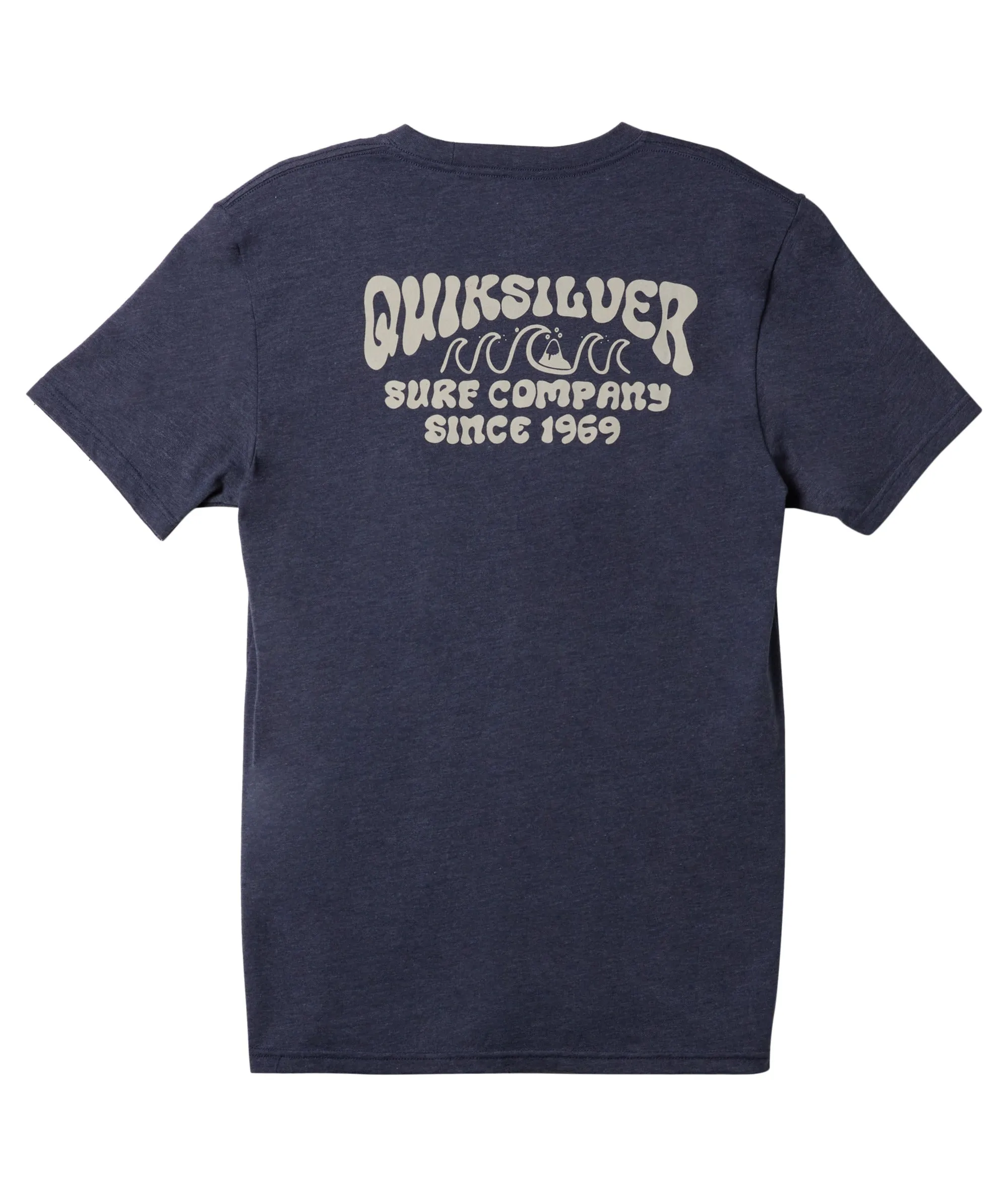 Quiksilver Quik Lockup Tee-Navy Blazer Heather