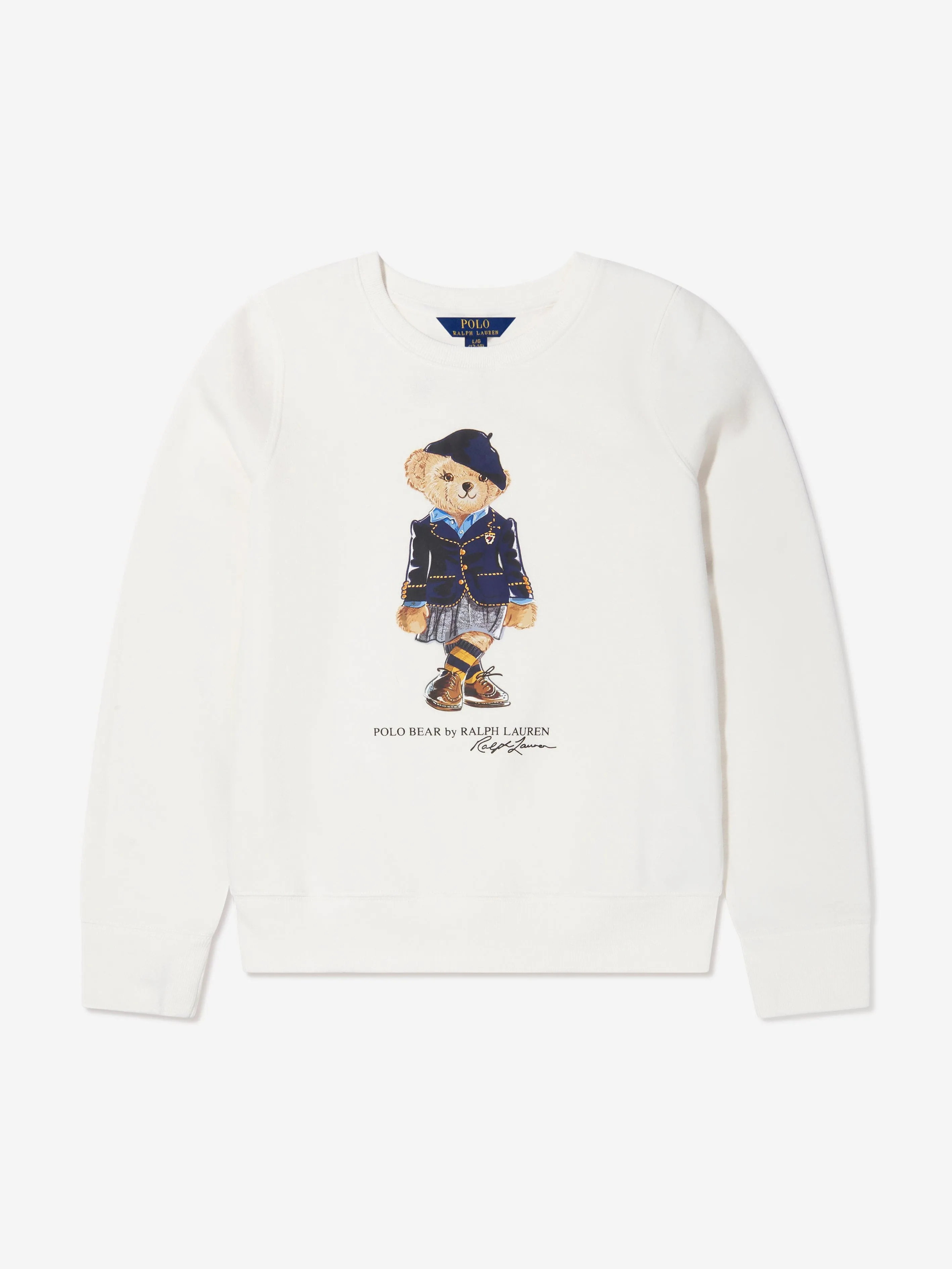 Ralph Lauren Girls Bear Print Sweatshirt