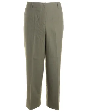 Reworked Cropped Dana Tapered Trousers - W31