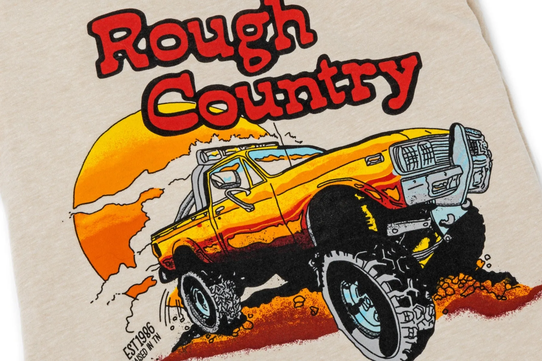 Rough Country T-Shirt - Throwback - Cream - LG