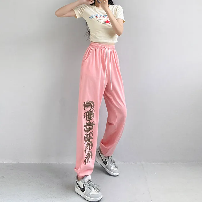 Set Short Sleeve Top Straight Leg Trousers