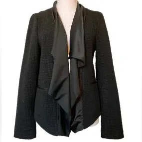 Simply Vera Open Front Tuxedo Blazer, Size Small