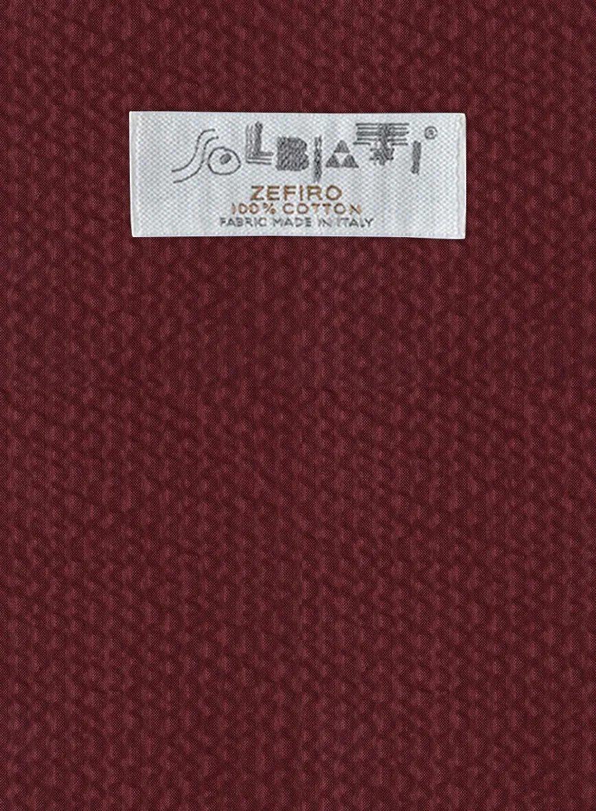 Solbiati Maroon Seersucker Pants