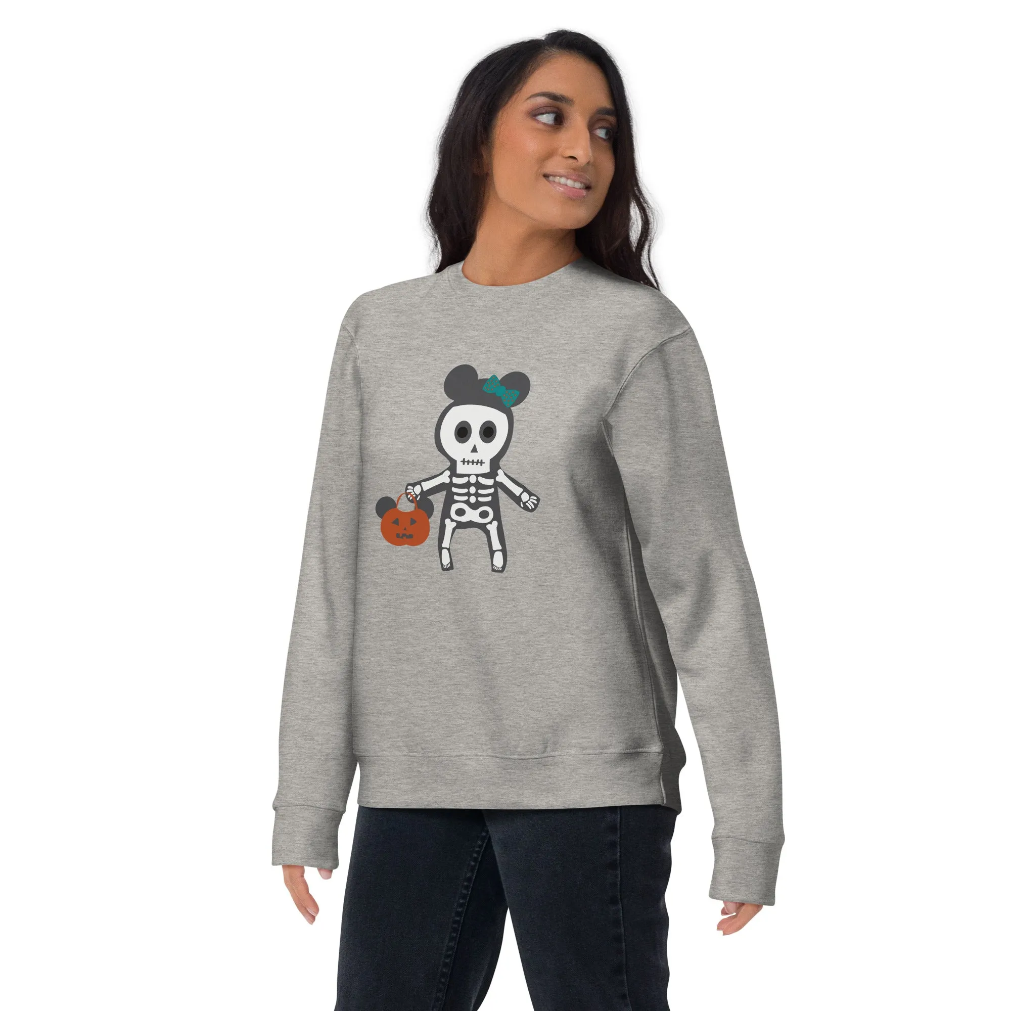 Spooky Silly Skeleton Unisex Premium Sweatshirt