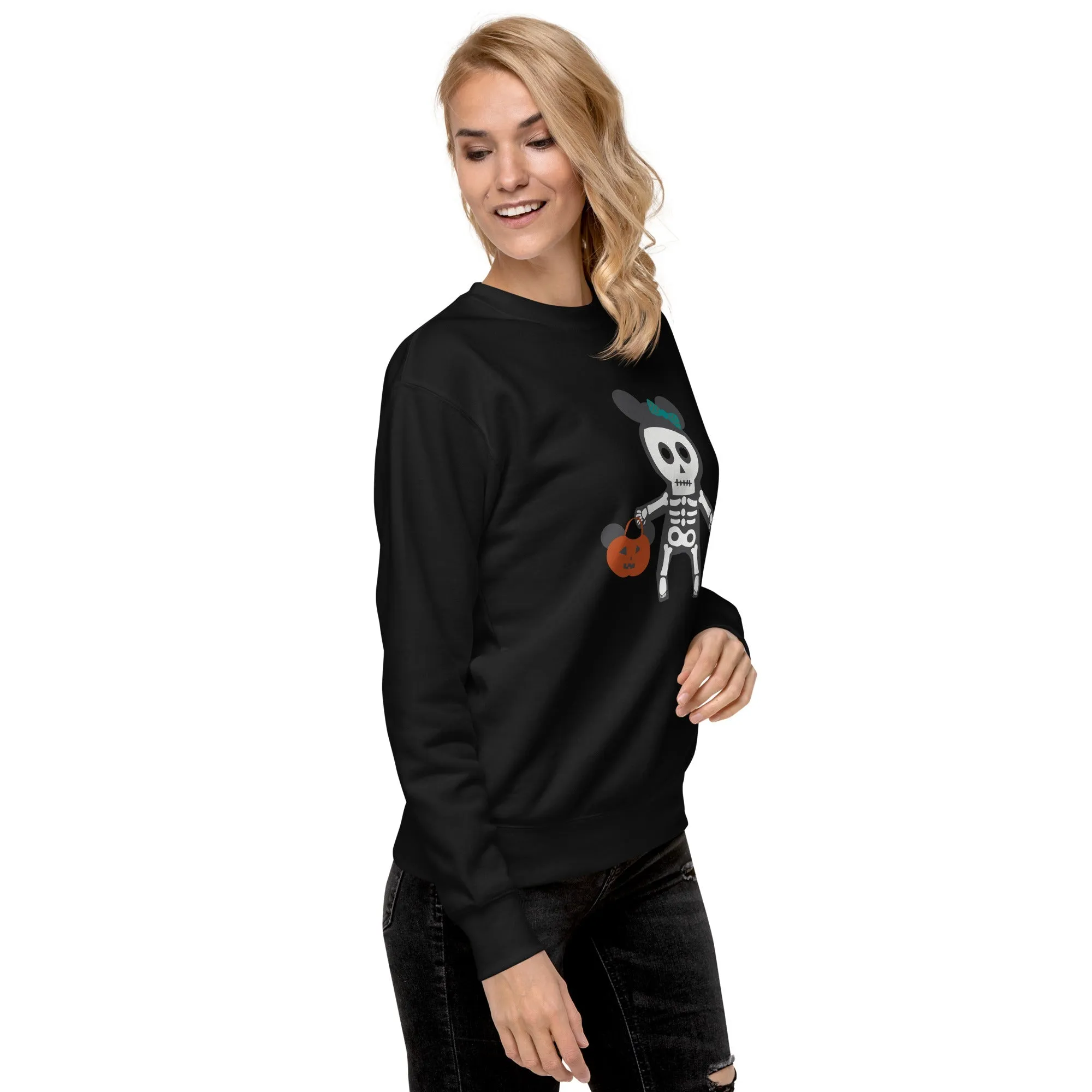 Spooky Silly Skeleton Unisex Premium Sweatshirt