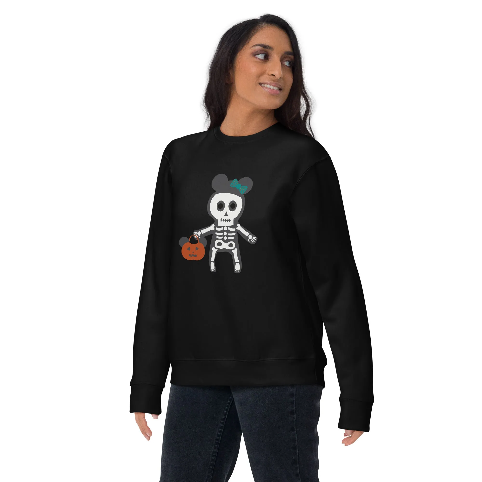 Spooky Silly Skeleton Unisex Premium Sweatshirt