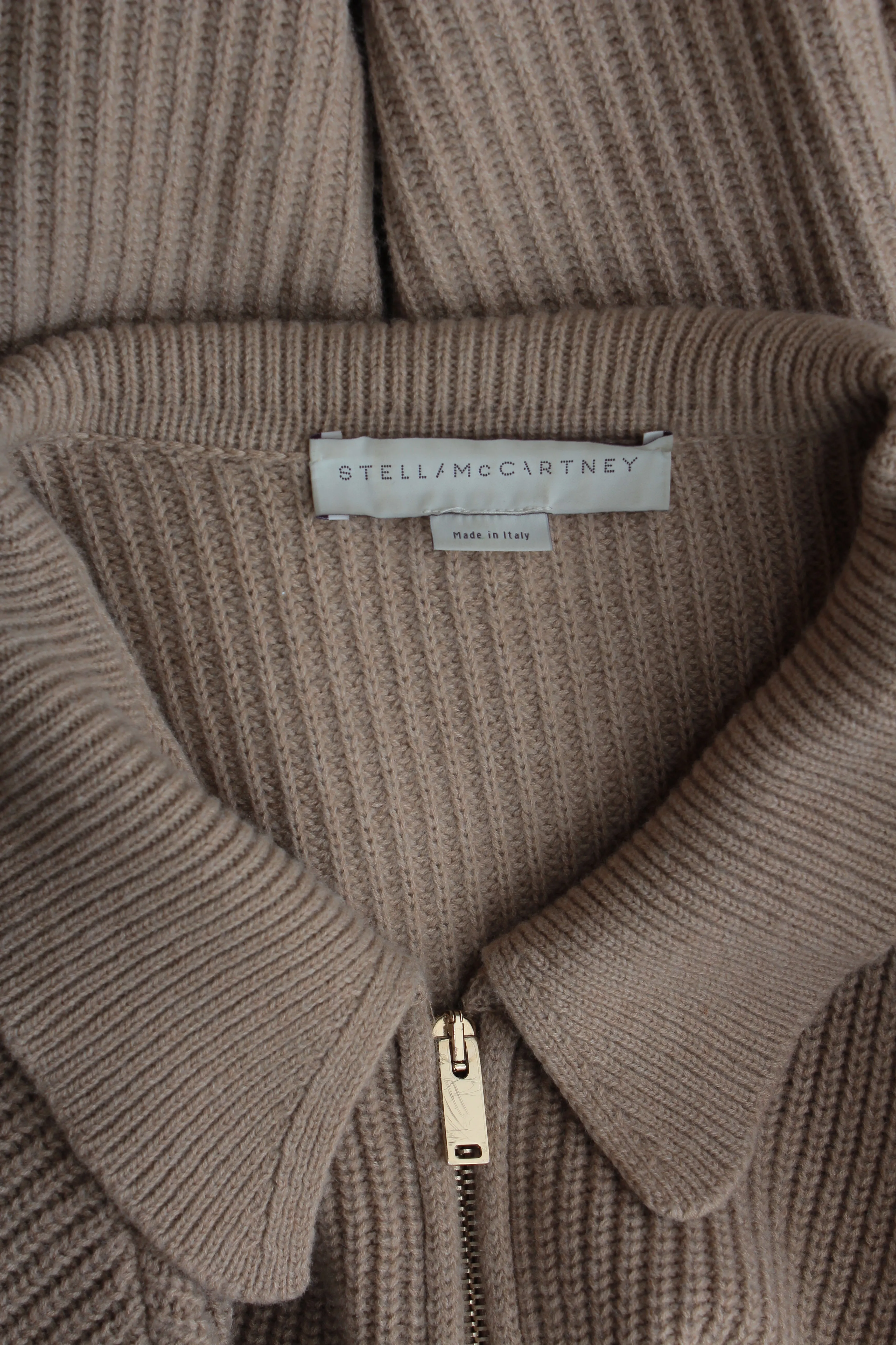 Stella McCartney Oversized Zippered Wool Cardigan