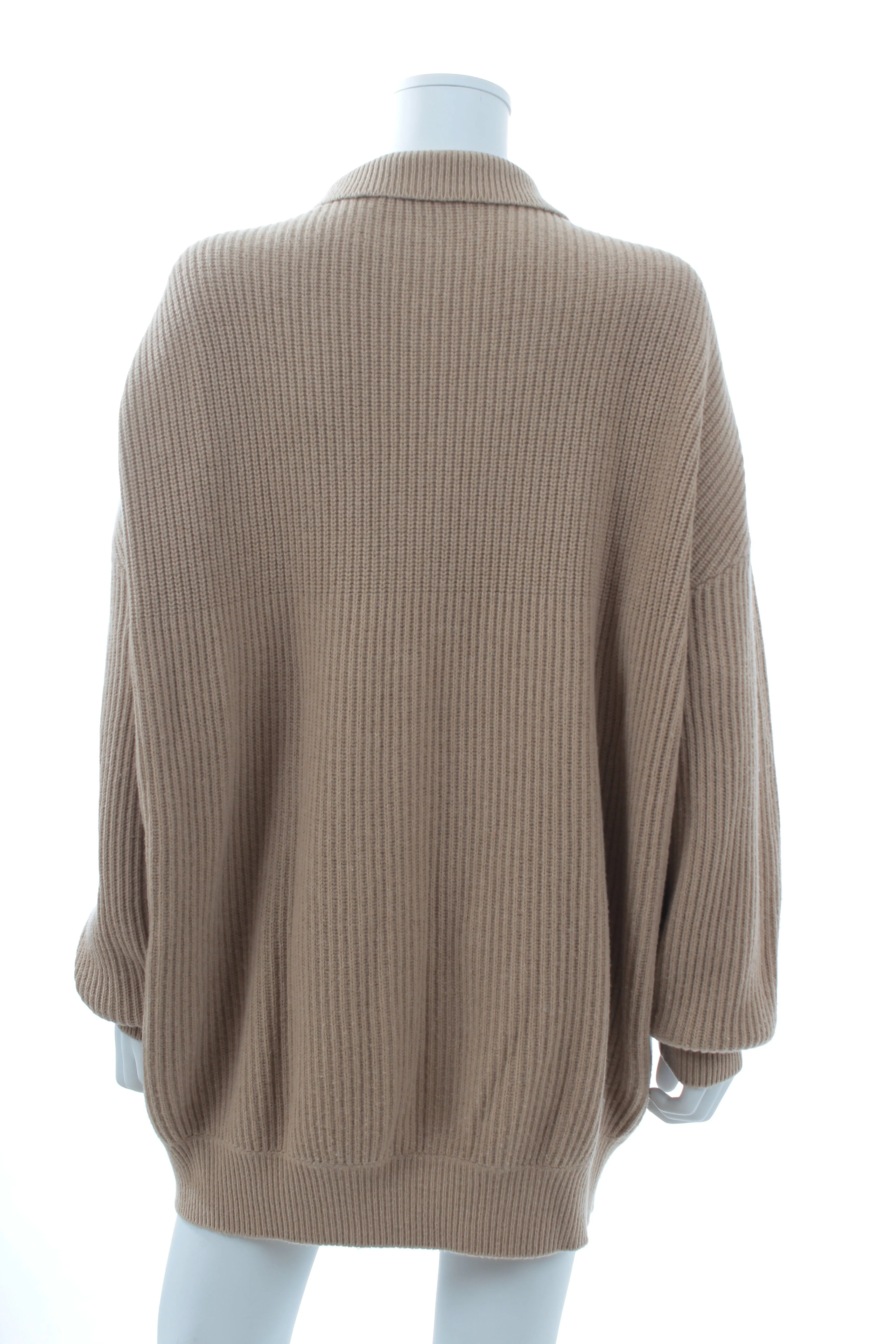 Stella McCartney Oversized Zippered Wool Cardigan