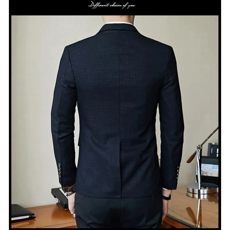 Striped Men's Slim Fit Blazer Slim Masculino Business  Stylish Blazer