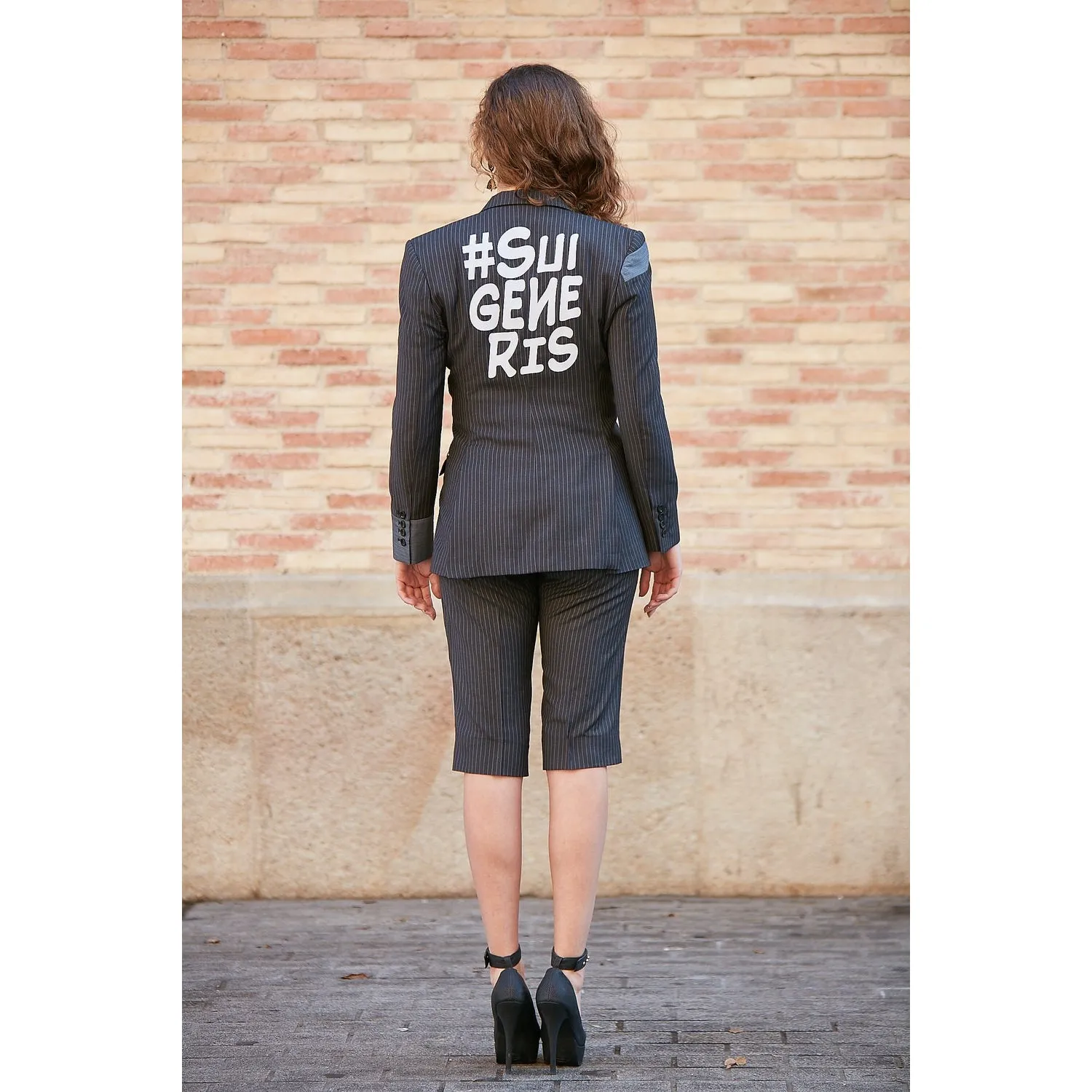 SUI GENERIS PATCH-WORK JACKET & SHORTS